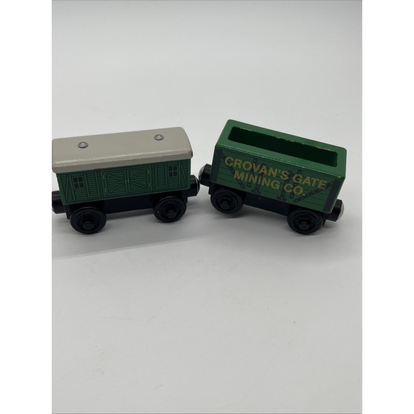 Other - Thomas & Friends Wooden Railway - Crovan's Gate Mining Co. Coal Car & BaggageCar